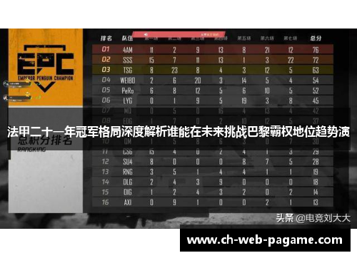 法甲二十一年冠军格局深度解析谁能在未来挑战巴黎霸权地位趋势演 法甲二十一年冠军格局深度解析谁能在未来挑战巴黎霸权地位趋势演